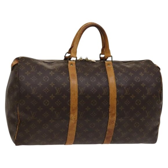 LOUIS VUITTON Monogram Keepall 50 Boston Bag M41426 LV Auth 119006 - Picture 1 of 16